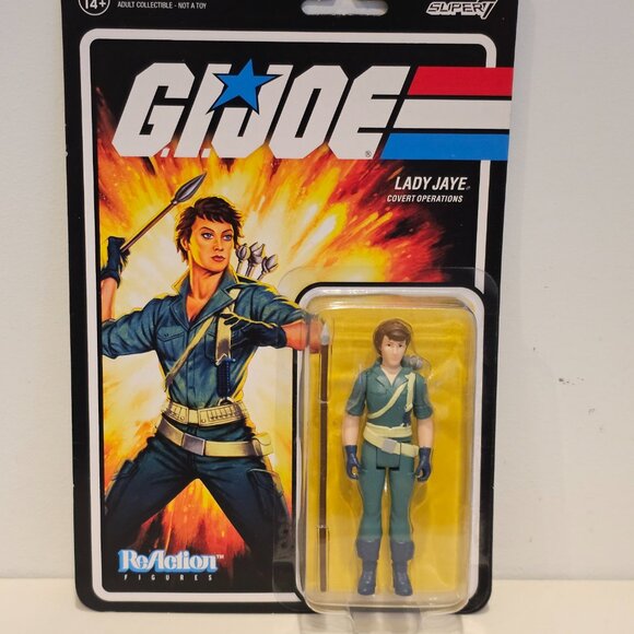 Super7 ReAction G.I. Joe Lady Jaye Figure - Picture 5 of 6